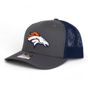 Denver Broncos 3D Snapback Trucker Hat- Charcoal/ Navy